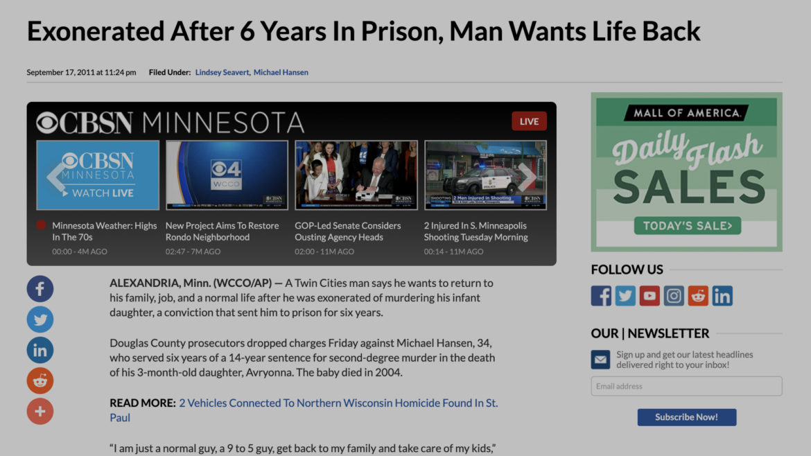 Applebaum Law Firm Helps Exonerate Man Wrongfully Convicted and Imprisoned